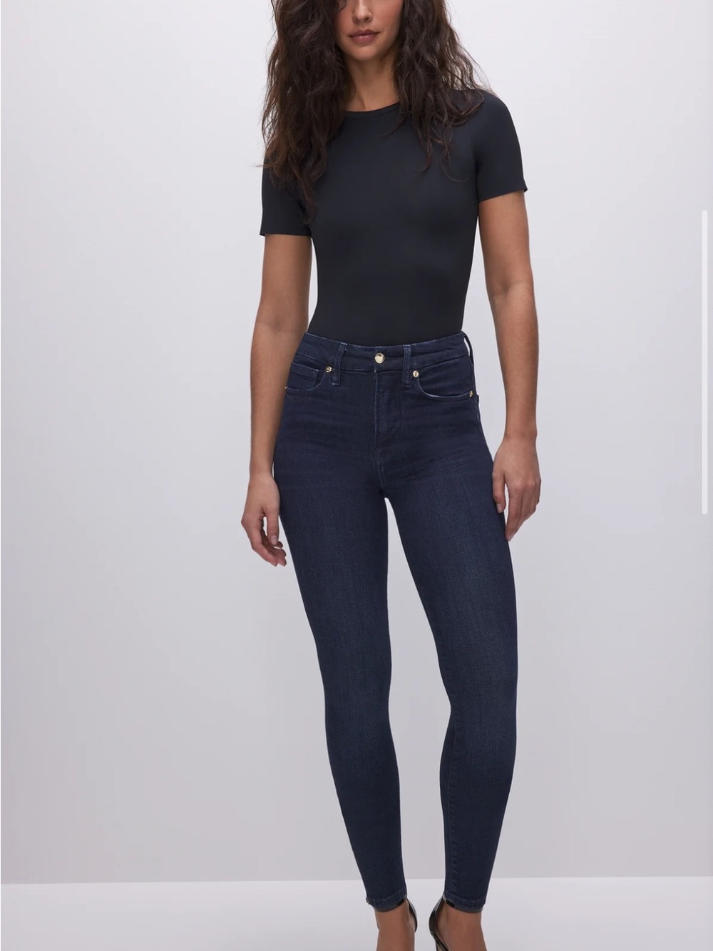 Good American Dark Blue Skinny Jeans for Women